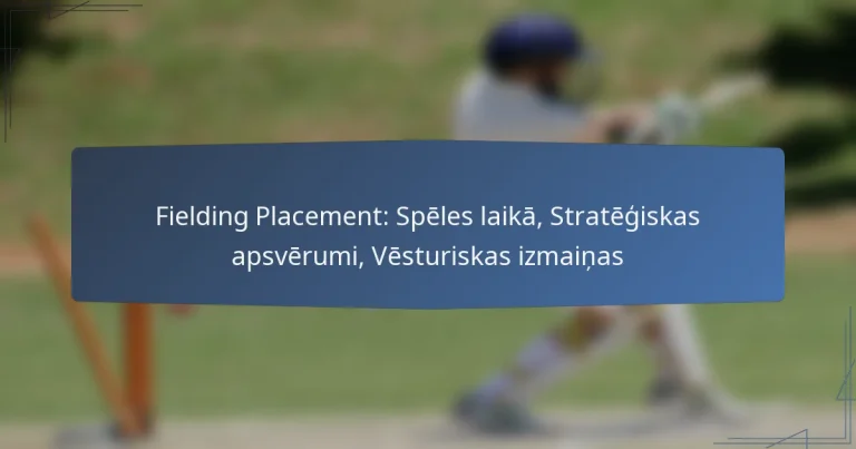 Fielding Placement: Spēles laikā, Stratēģiskas apsvērumi, Vēsturiskas izmaiņas