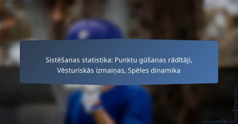 Sistēšanas statistika: Punktu gūšanas rādītāji, Vēsturiskās izmaiņas, Spēles dinamika